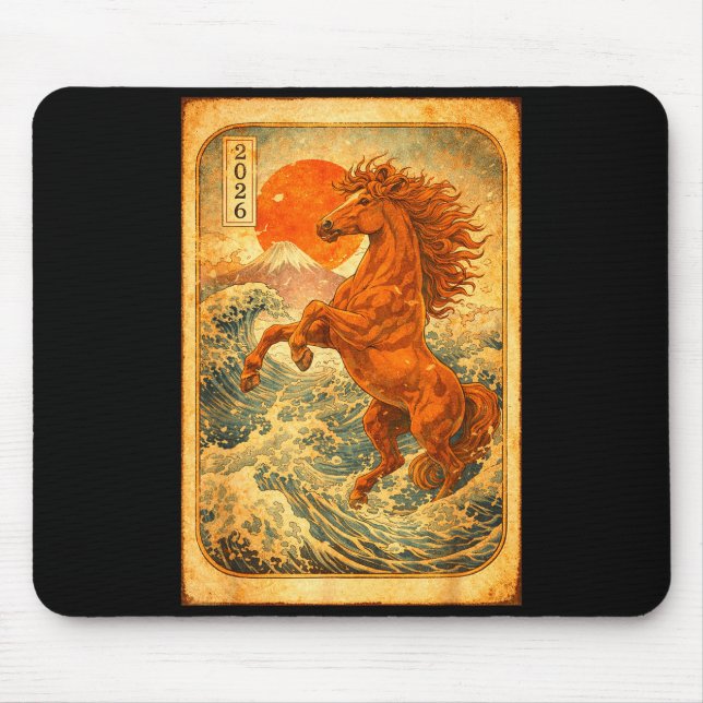 Chinese New Year 2026 Of The Horse Lunar New Year  Mouse Pad (Front)