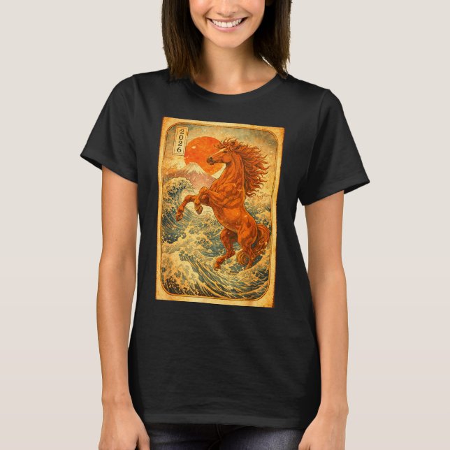 Chinese New Year 2026 Of The Horse Lunar New Year  T-Shirt (Front)