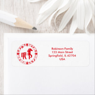Chinese new year 2026 return address label