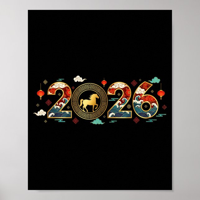 Chinese New Year 2026 Year Of The Horse 9  Poster (Front)