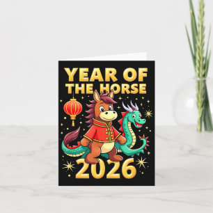 Chinese New Year 2026 Year Of The Horse  Card