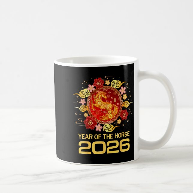Chinese New Year 2026 Year Of The Horse  Coffee Mug (Right)