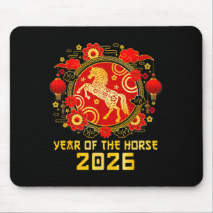 Chinese New Year 2026 Year Of The Horse Happy New Mouse Pad