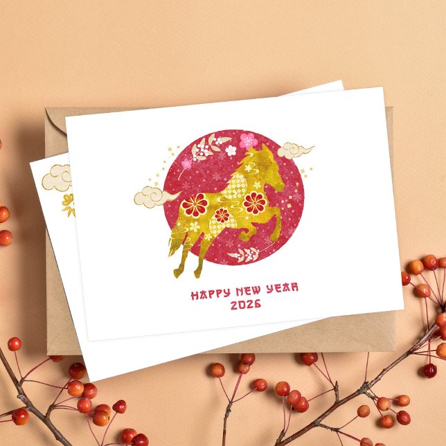 Chinese New Year 2026 Year Of The Horse Holiday Card (Creator Uploaded)