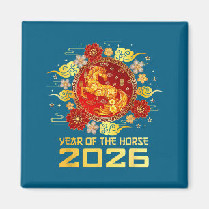 Chinese new year 2026 year of the horse  magnet
