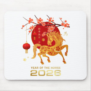 Chinese New Year 2026 Year Of The Horse Mouse Pad