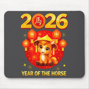 Chinese New Year 2026 Year Of The Horse  Mouse Pad