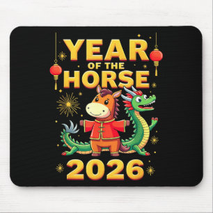 Chinese New Year 2026 Year Of The Horse Mouse Pad