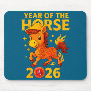 Chinese New Year 2026 Year Of The Horse  Mouse Pad