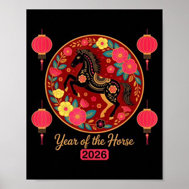 Chinese New Year 2026 Year Of-the Horse  Poster (Front)