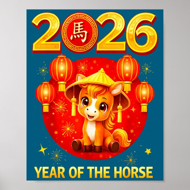 Chinese New Year 2026 Year Of The Horse  Poster (Front)