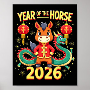 Chinese New Year 2026 Year Of The Horse  Poster