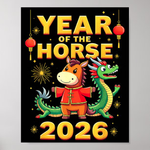 Chinese New Year 2026 Year Of The Horse  Poster