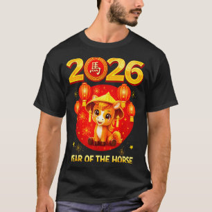Chinese New Year 2026 Year Of The Horse  T-Shirt