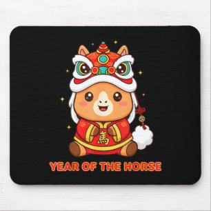 Chinese new year 2026 year of the horse toddler mouse pad