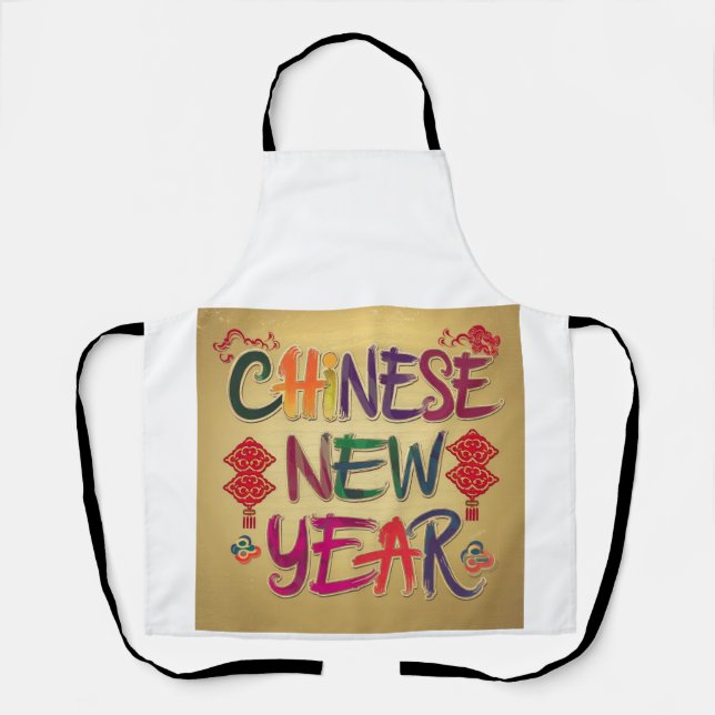 Chinese New year change Apron (Front)