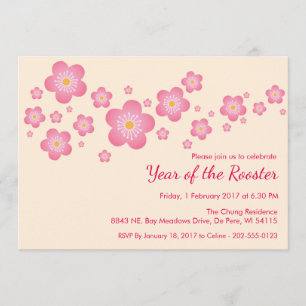 Chinese New Year Customised Party Invitation