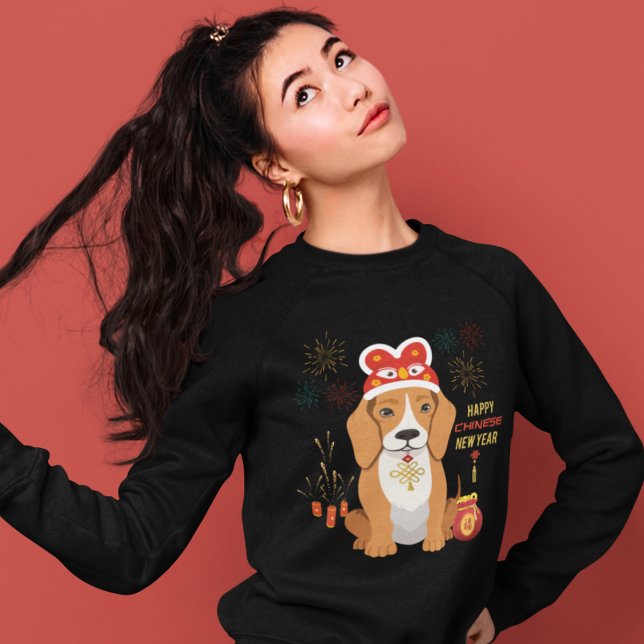 Chinese New Year Dog T-Shirt (Happy Chinese New Year Sweatshirt for Dog Lovers)