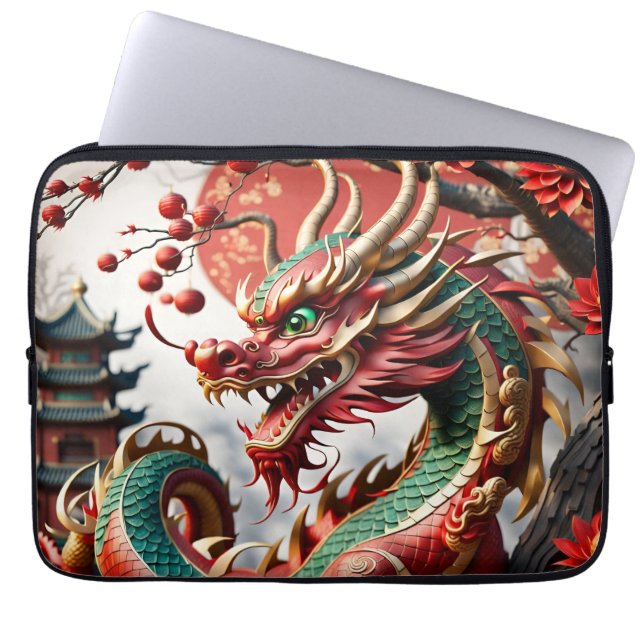 Chinese New Year Dragon 2024 LaptopS02 Laptop Sleeve (Front)