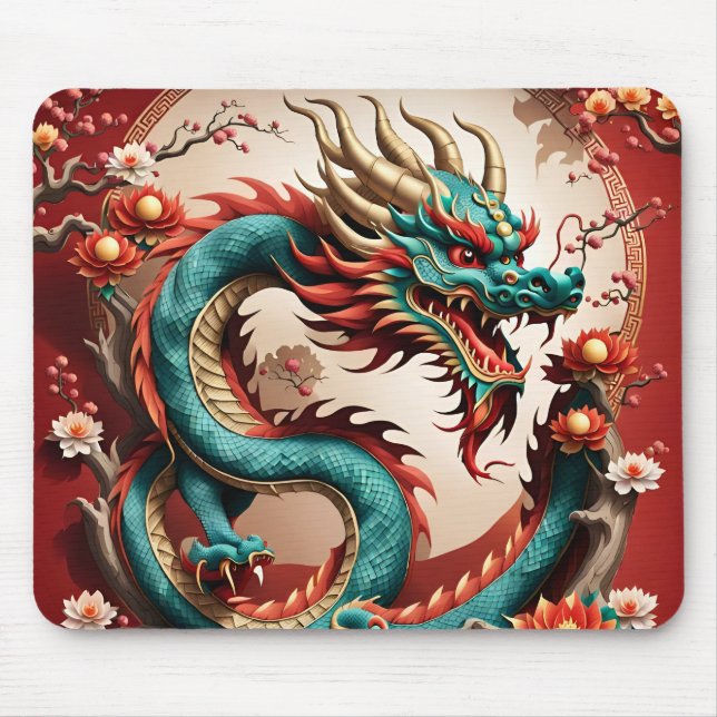 Chinese New Year Dragon 2024 MP01 Mouse Pad (Front)