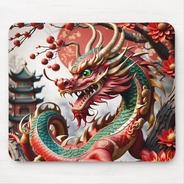 Chinese New Year Dragon 2024 MP02 Mouse Pad (Front)