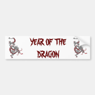 Chinese New Year Dragon Bumper Sticker