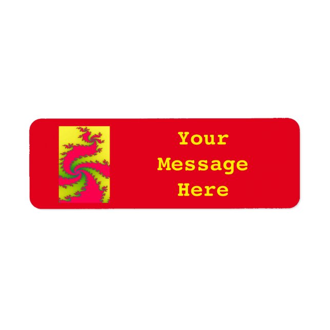Chinese New Year Dragon Custom Labels (Front)