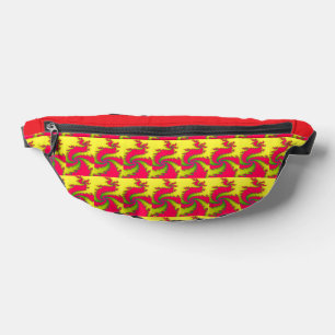 Chinese New Year Dragon Fractal Bum Bags