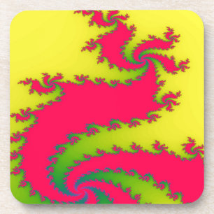 Chinese New Year Dragon Fractal Coaster