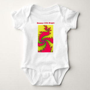 Chinese New Year Dragon Fractal Custom Baby Onesi Bodysuit