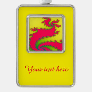 Chinese New Year Dragon Fractal Custom Ornament