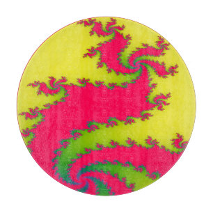Chinese New Year Dragon Fractal Cutting Board