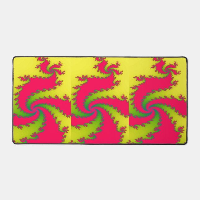 Chinese New Year Dragon Fractal Desk Mat (Front)