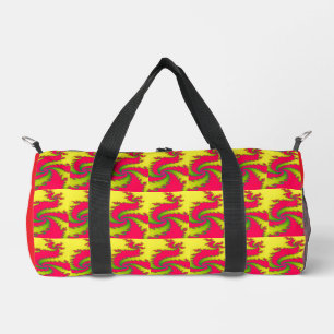 Chinese New Year Dragon Fractal Duffle Bag