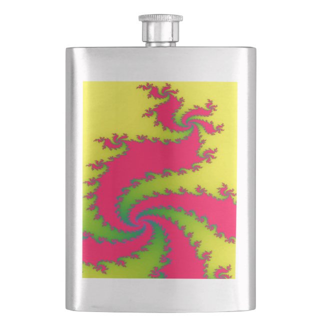 Chinese New Year Dragon Fractal Flasks (Front)