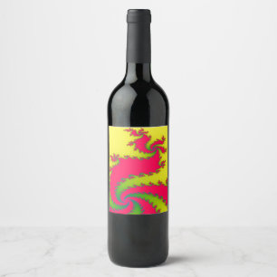 Chinese New Year Dragon Fractal Labels