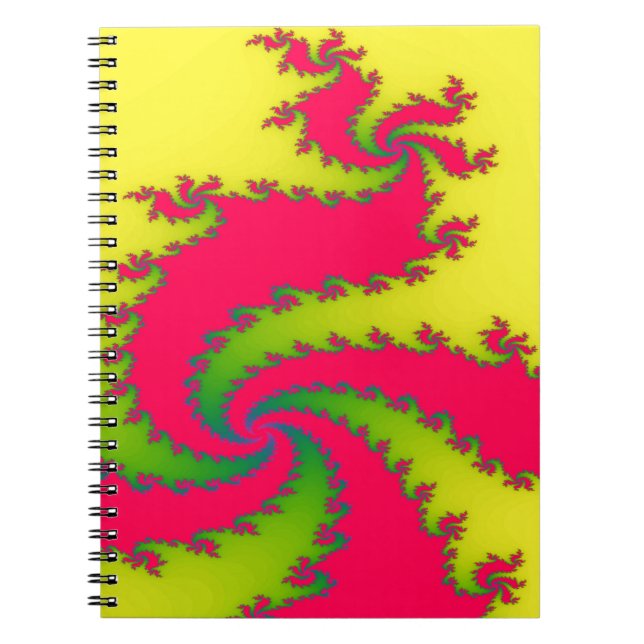 Chinese New Year Dragon Fractal Notebook (Front)