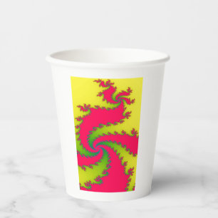 Chinese New Year Dragon Fractal Paper Cups