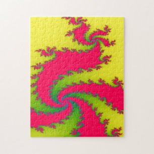 Chinese New Year Dragon Fractal Puzzle