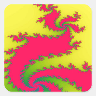 Chinese New Year Dragon Fractal Stickers