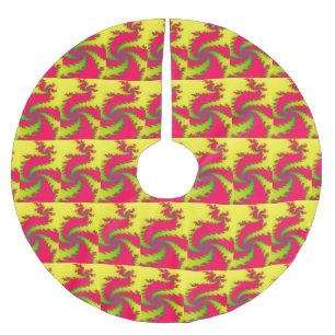 Chinese New Year Dragon Fractal Tree Skirt