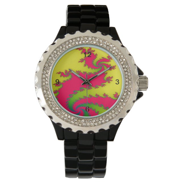 Chinese New Year Dragon Fractal Watch (Front)