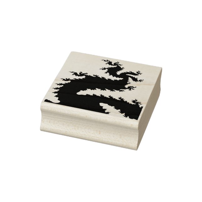 Chinese New Year Dragon Fractal Wood Art Stamp (Stamp)