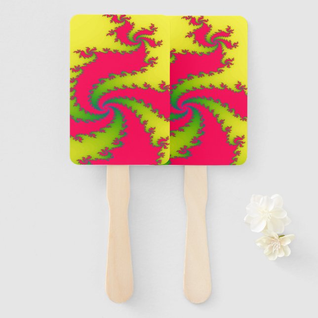 Chinese New Year Dragon Hand Fan (Front and Back)