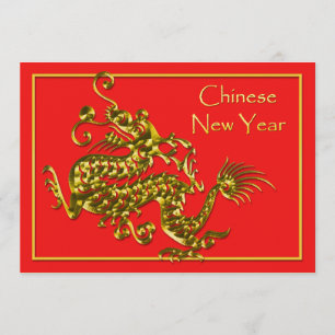 Chinese New Year Dragon Invitation