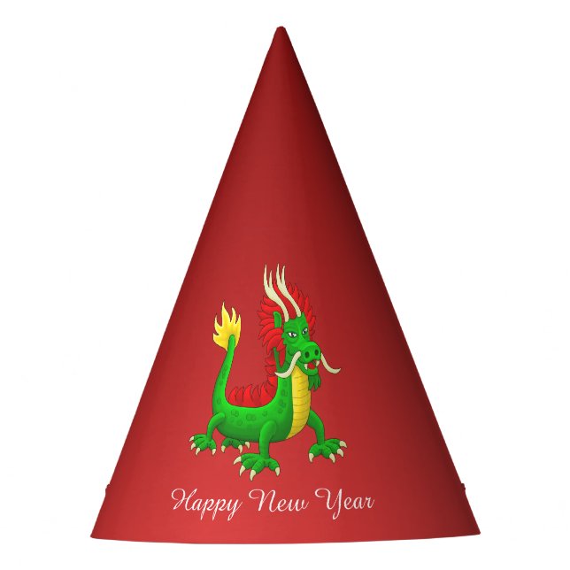 Chinese New Year Dragon Party Hat (Front)