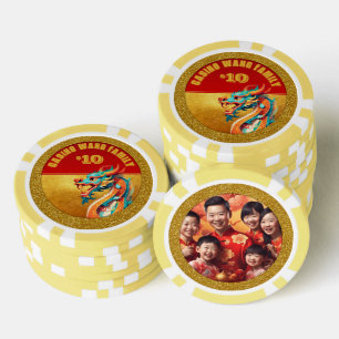 Chinese New Year Dragon personalised Photo poC Poker Chips