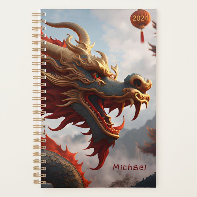 Chinese New Year Dragon personalised SP Planner (Front)