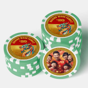 Chinese New Year Dragon personalized Photo poC Poker Chips