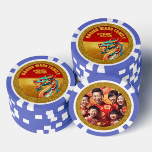 Chinese New Year Dragon personalized Photo poC Poker Chips
